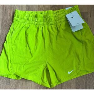 Nike Girl's Dri-Fit High-Waisted  Training Shorts Youth large Green DX4965. NWT.